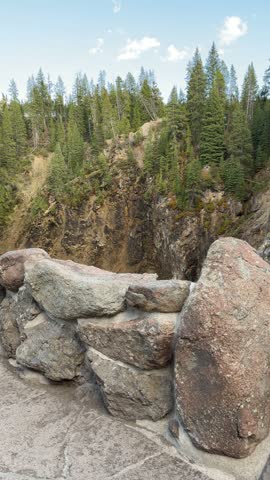 Yellowstone National Park - Yellowstone Upper Falls overlook	