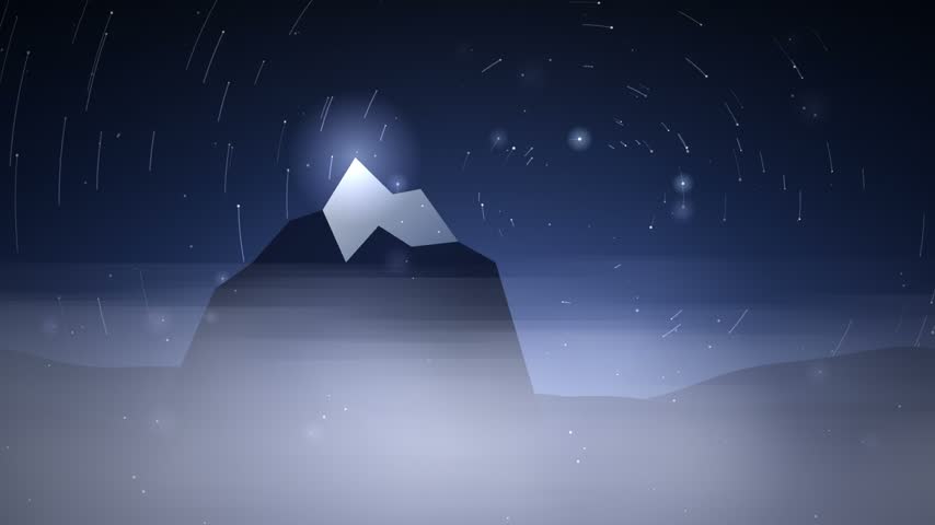 Star Trails Over a Mountain Peak at Night – Cinematic Astrophotography
