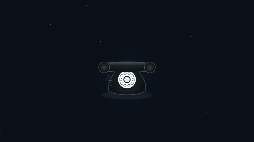 Minimalist Vintage Rotary Phone Icon on Dark Space Background. This modern vector illustration showcases a classic rotary telephone resting against a dark celestial backdrop dotted with subtle stars. The clean aesthetic combines retro telecommunication equipment with contemporary minimalism, making it an ideal visual asset for digital projects. Designers can utilize this artwork within creative presentations, website interfaces, retro-themed branding, or conceptual communication designs. The dark moody color palette offers excellent contrast for various multimedia layouts, mobile applications, and editorial pieces. Whether you are building an interactive concept or designing a unique poster, this versatile piece adds nostalgic charm to your creative workflow. The sleek silhouette represents vintage connectivity in a stylish modern format.