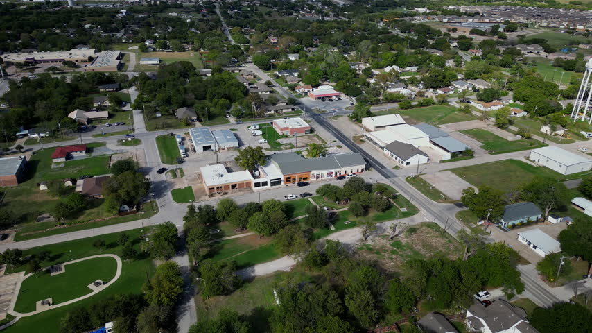 Aerial of Main Street in Princeton Texas
