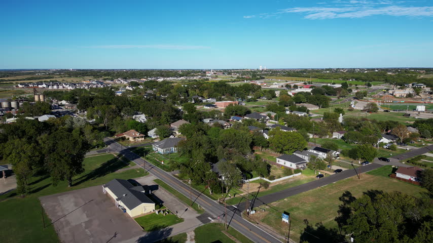 Aerial of Celina Texas Neighborhood