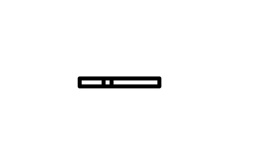 Minimalist cigarette smoking line icons on transparent background
