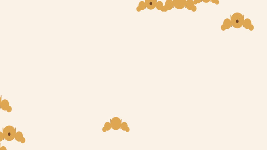 Golden croissants floating with coffee beans on cream