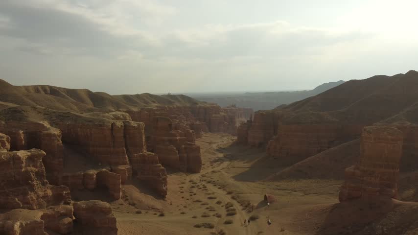 Aerial View of Canyon Landscape