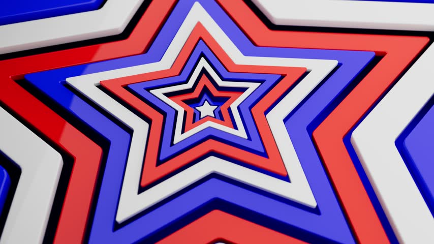 Close up of patriotic star