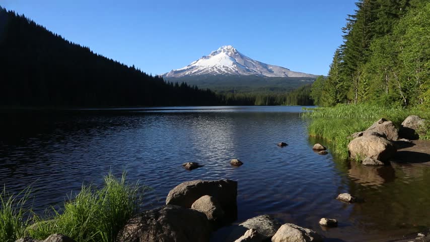 Landscape with Trillium Lake - Mt Hood, Oregon