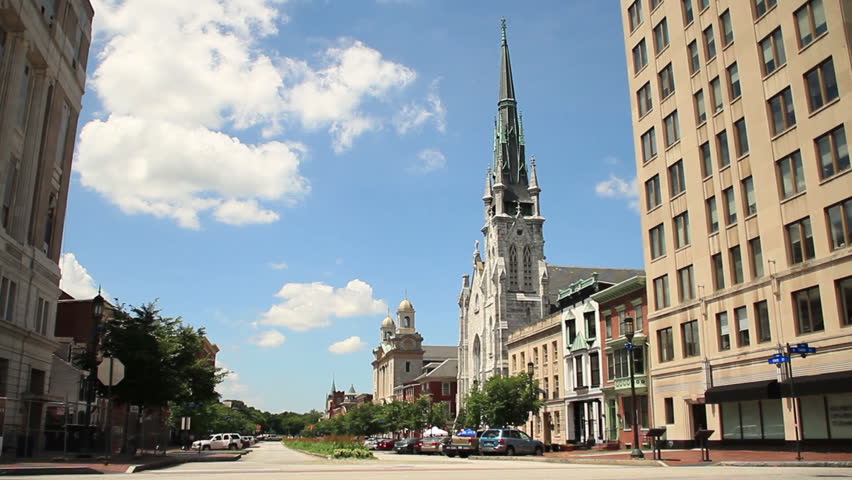 State Street in downtown Harrisburg, Pennsylvania.