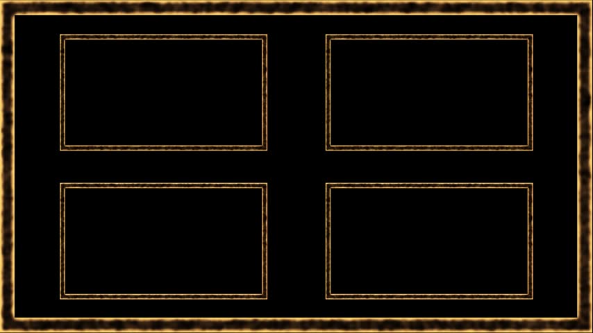 Burning Border Picture Frame Black Screen