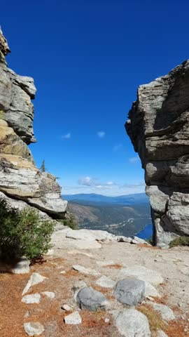 A view on Donner Peak Mountain in California