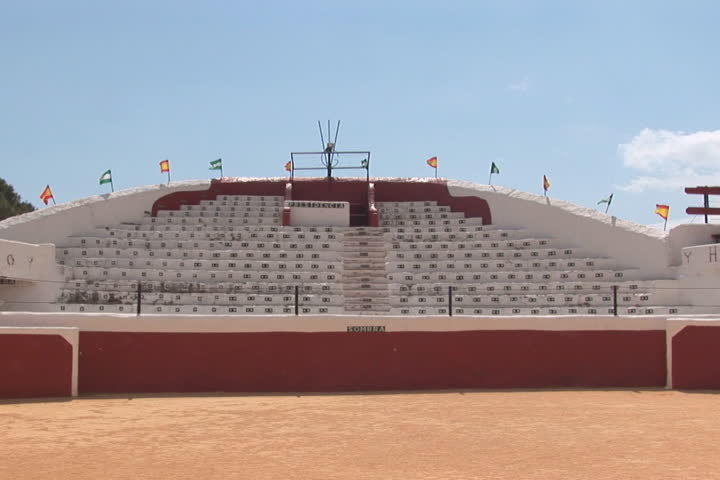 NTSC: Bull fighting arena in Mijas, Spain