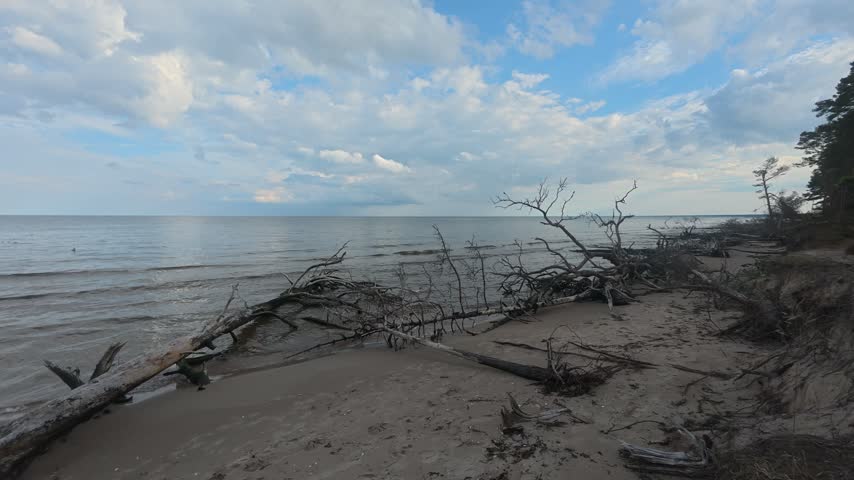 the Baltic Sea at Cape Kolka, Latvia