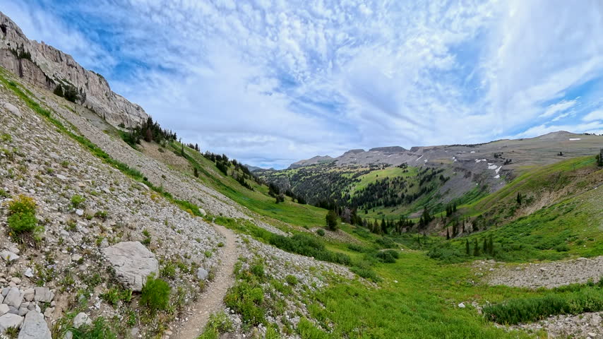 Looking Backward to Views from Death Canyon Of Grand Teton National Park