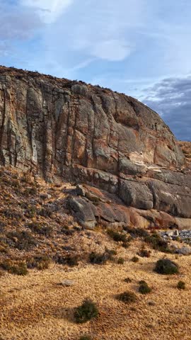 Rocky Outcrop in a Dry Landscape