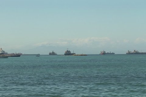 NTSC: Gibraltar with ships