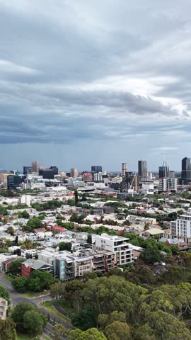 The promised storm is heading toward the city of Adelaide. Victoria Park