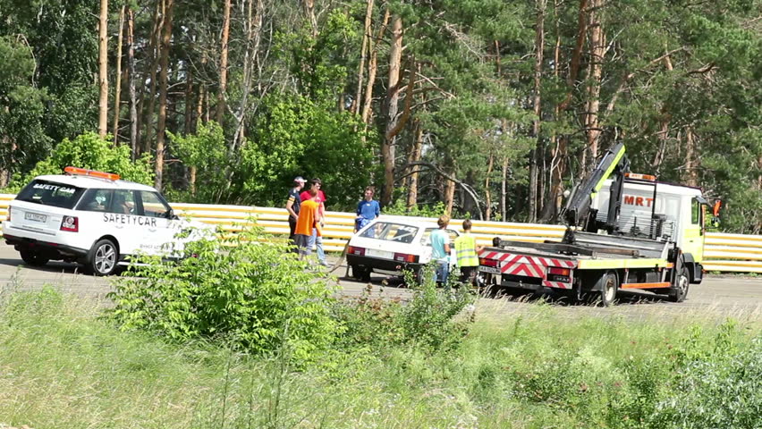 KIEV, UKRAINE - JUNE 15, 2013: Round Racing Championship of Ukraine, stage 2.