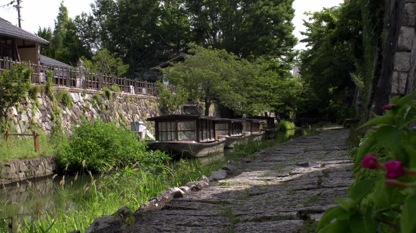 A view of a country canal: Hachiman-bori in Ohmihachiman