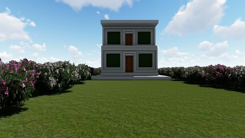 Modern Beautiful Building in the Forest 