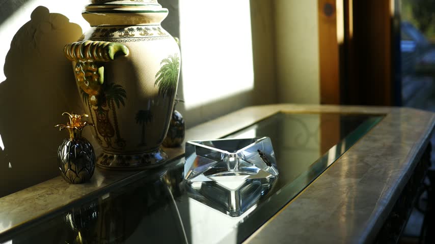 A Modern Table Setup with Trinkets in Modern Sunroom 2