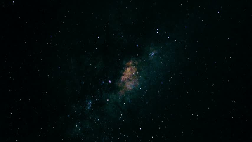 Stunning Nebula Cloud Formation with Stars, Golden Cosmic Dust and Space Exploration.