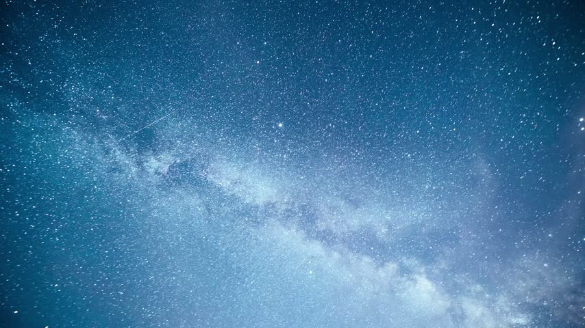 Stunning Nebula Cloud Formation with Stars, Golden Cosmic Dust and Space Exploration.
