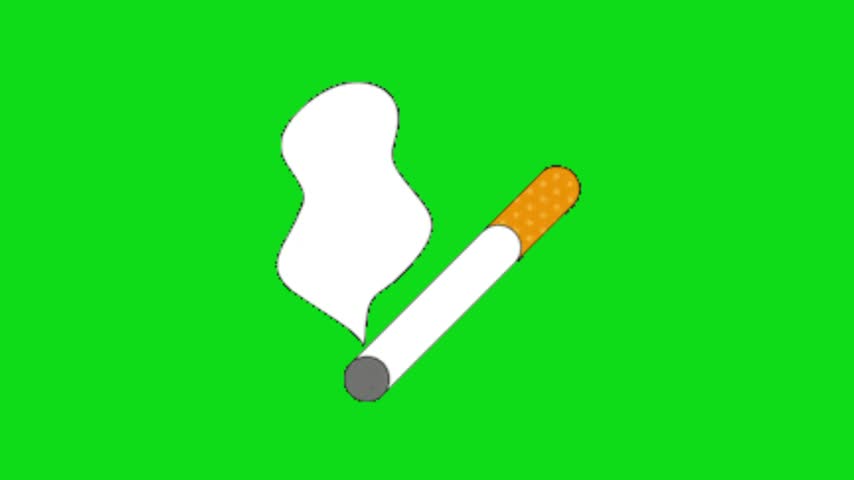 Animated Cigarette Smoke Motion Graphic