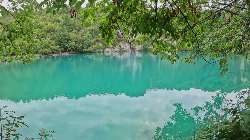 Turquoise Lakes in Plitvice Lakes National Park Croatia