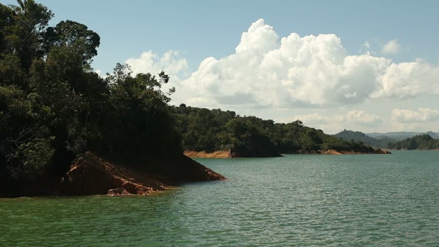 Lake, Forest, Shoreline, Water, Mountains