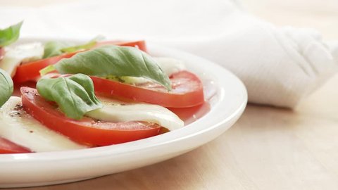 Insalata caprese (tomato, mozzarella and basil salad)