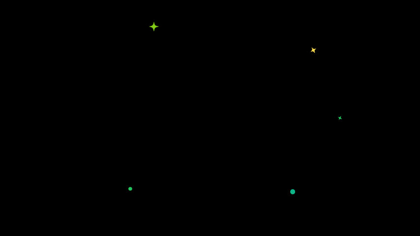 Minimalist vector illustration of green recycling symbols and arrows on a dark black background