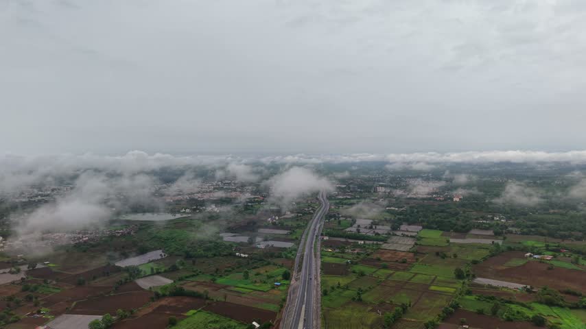 Aerial View of Jabalpur Outer Ring Road, Madhya Pradesh, India