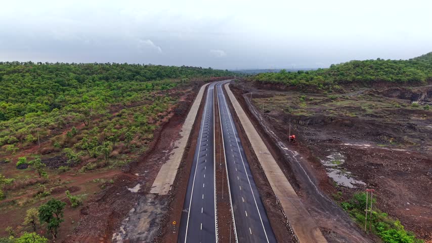 Aerial View of Jabalpur Outer Ring Road, Madhya Pradesh, India