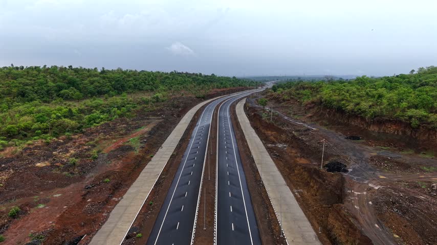 Aerial View of Jabalpur Outer Ring Road, Madhya Pradesh, India