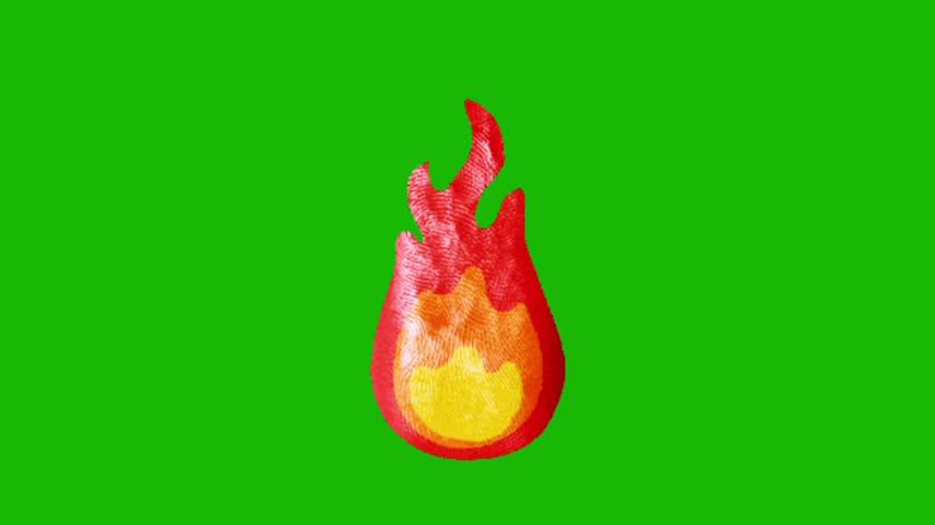 Fire Flame Icon Vector Set