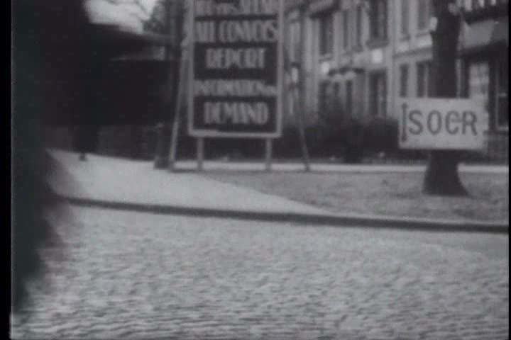 1950s - Allied forces protect Antwerp, Belgium from a ground invasion by Nazi forces during World War 2