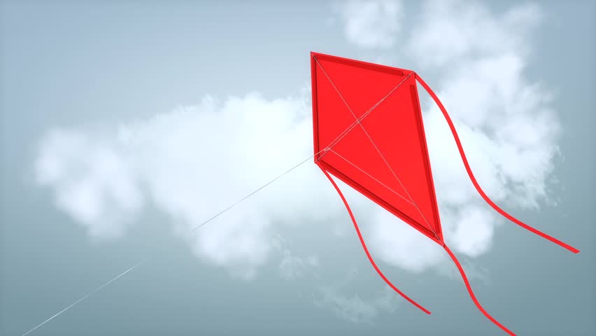 Fly a kite with alpha matte.
