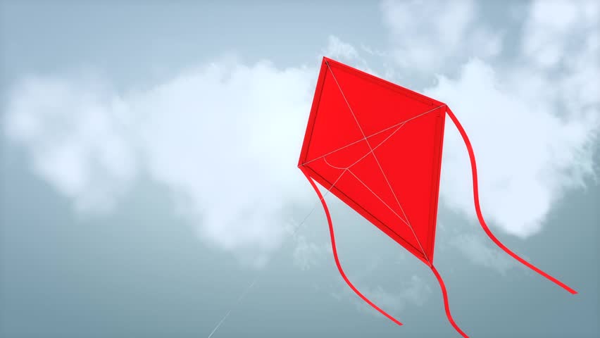 Fly a kite with alpha matte.