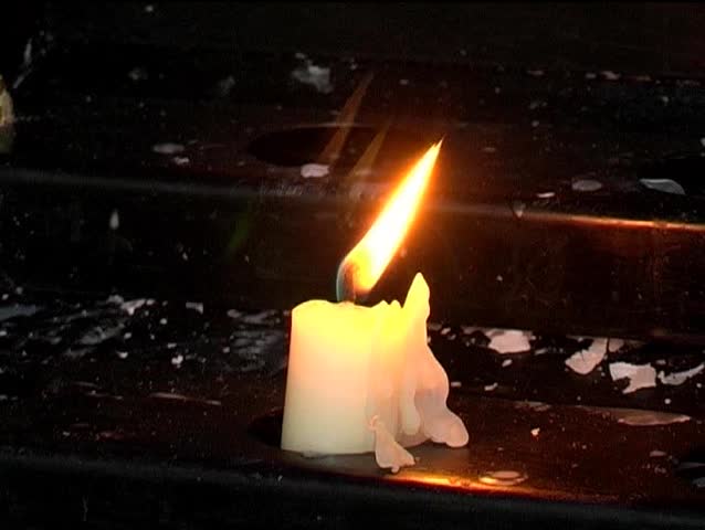 Candle in the chapel