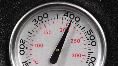 A grill thermometer