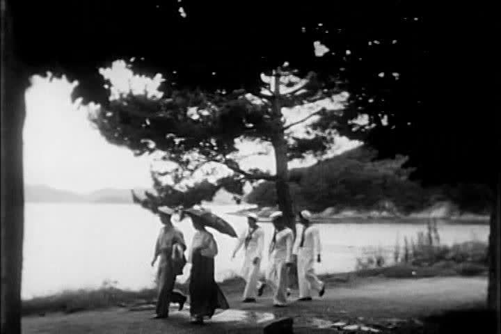 1950s - Three Korean men finish their basic naval training and witness the scenic beauty of Korea during the 1950s