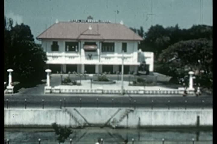 1930s - Rich Dutch guests are waited on by servants at a hotel in Jakarta Indonesia in the 1930s.