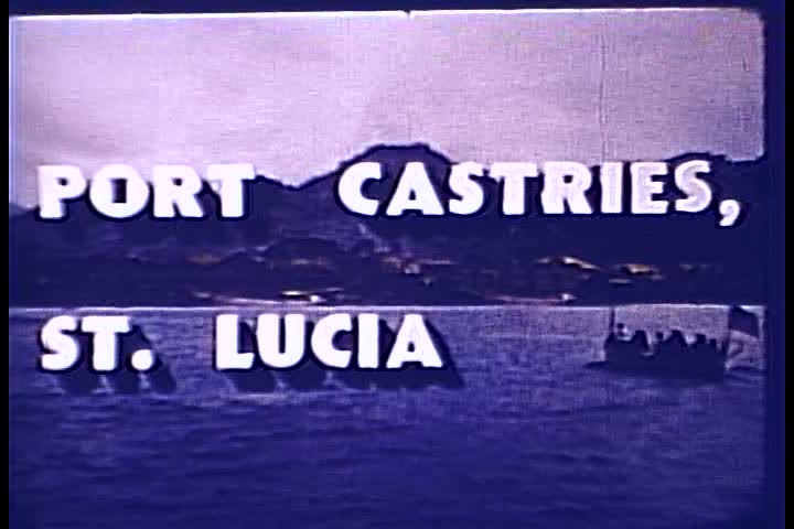 1940s - FDR visits Port Castries, St. Lucia, Virgin Islands in 1940.