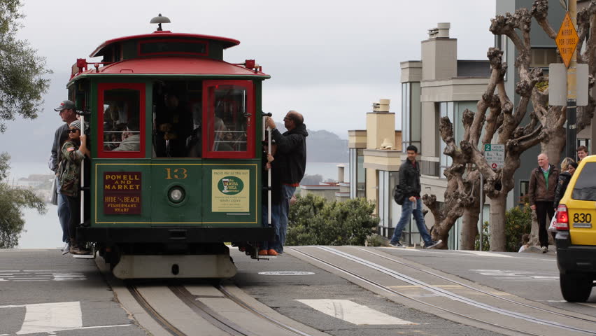 define trolley car