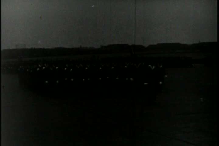 1940s - The 82d airborne division of the U.S. military marches through New York City during the 1940s