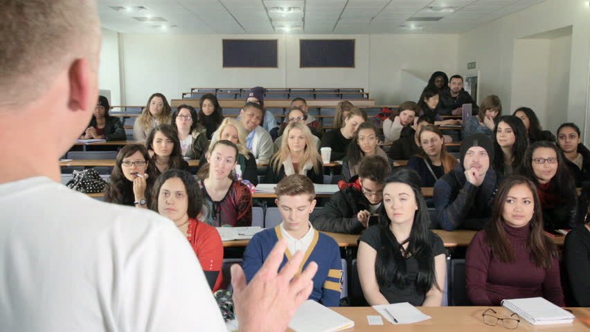 Group of students in Lecture Theater