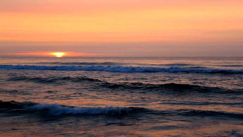 Beautiful sunset over the sea | Shutterstock HD Video #4254254