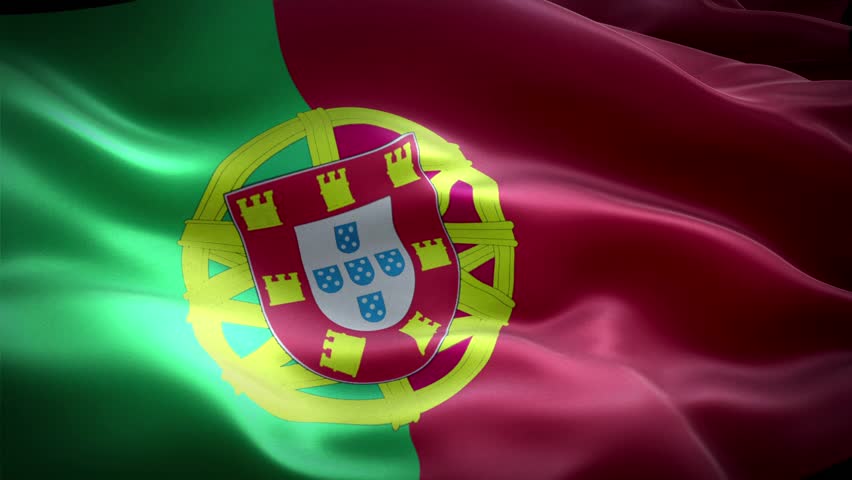 Portuguese National Flag Animation

