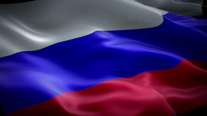 Russian National Flag Animation