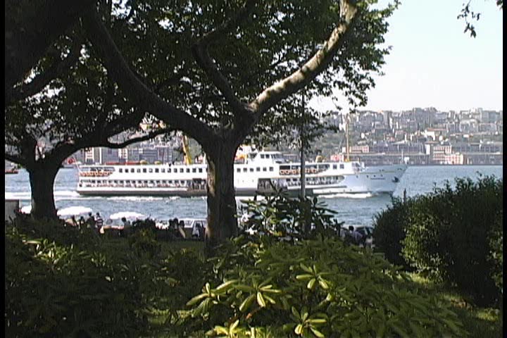 Tourist boats in Istanbul, Turkey