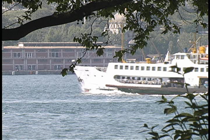 Tourist boats in Istanbul, Turkey